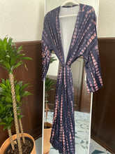 Load image into Gallery viewer, Navy and Pink Kimono
