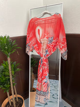 Load image into Gallery viewer, Sheer Red Kimono
